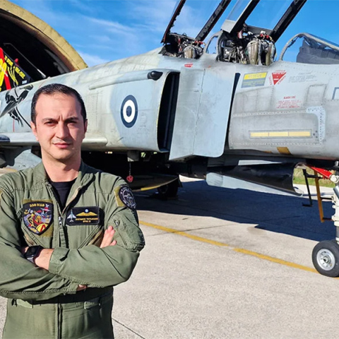 Ο 31χρονος Ευστάθιος Τσιτλακίδης, πιλότος του μοιραίου Phantom F4 στην Ανδραβίδα
