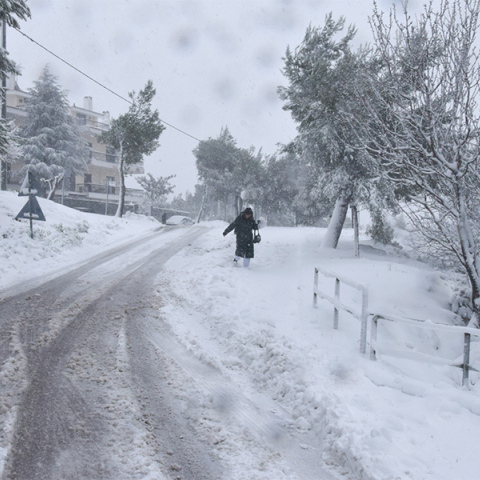 Χιόνια στην Αττική