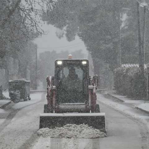 Χιονόπτωση στον Διόνυσο
