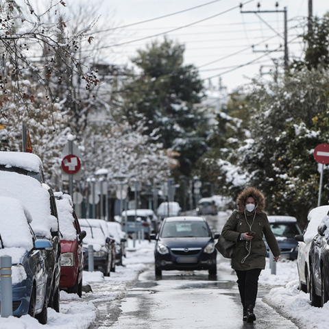 Χιόνια στην Αθήνα