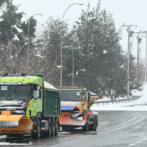 Εκχιονιστικά στην Εθνική οδό