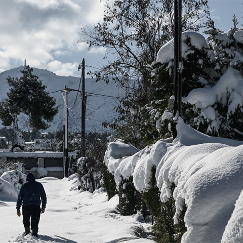 Χιόνια στον Διόνυσο