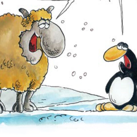 Ο Αρκάς προσεγγίζει με χιουμοριστική διάθεση την κακοκαιρία Μπάρμπαρα στο σκίτσο του στα social media