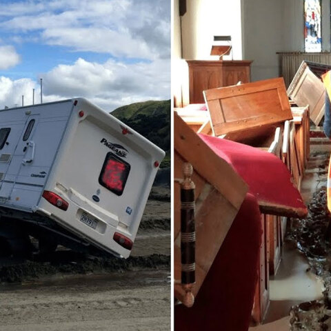 Εικόνες καταστροφής στη Νέα Ζηλανδία μετά τον κυκλώνα Γκαμπριέλ