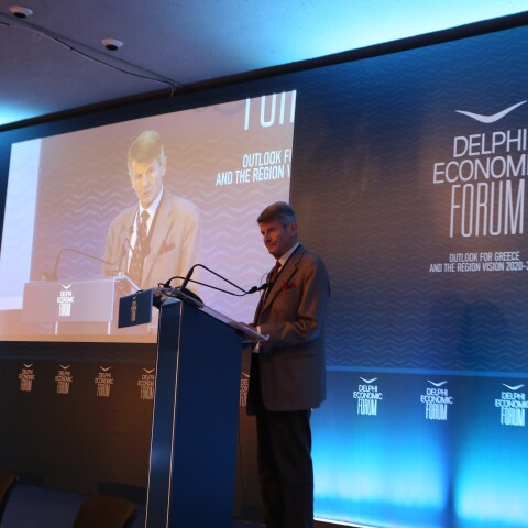 Ο Γιώργος Δερτιλής σε ομιλία του στο Οικονομικό Φόρουμ των Δελφών