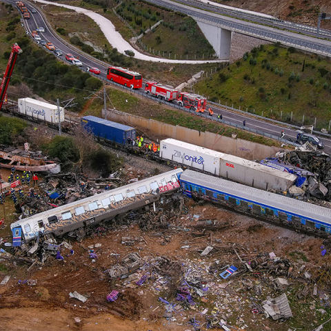 Σύγκρουση τρένων στα Τέμπη