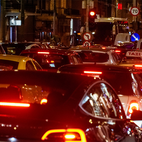 Κίνηση στους δρόμους της Αθήνας