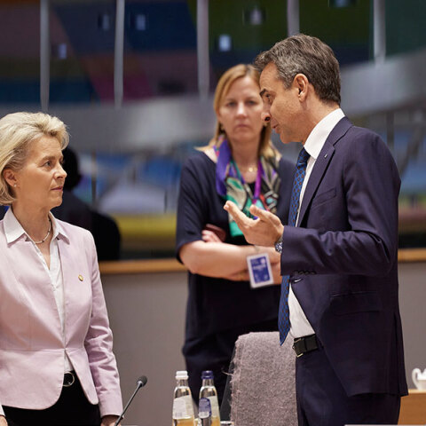 Κυριάκος Μητσοτάκης και Φον ντερ Λάιεν