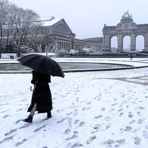 Χιόνια στις Βρυξέλλες