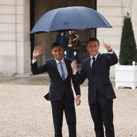 Μακρόν και Σούνακ στο Παρίσι