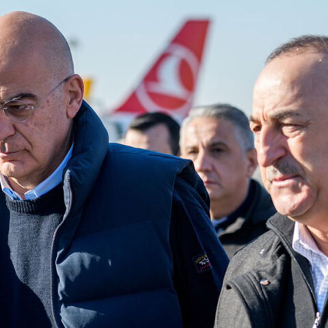 Νίκος Δένδιας και Μεβλούτ Τσαβούσογλου