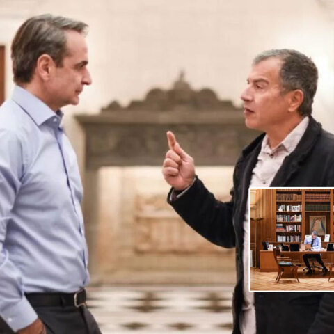 Κυριάκος Μητσοτάκης και Σταύρος Θεοδωράκης στην εκπομπή «Πρωταγωνιστές»