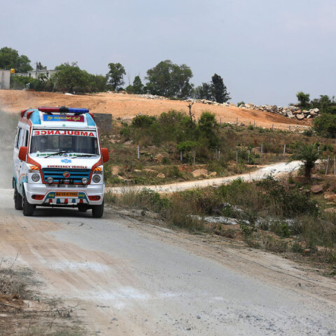 Ασθενοφόρο στην Ινδία