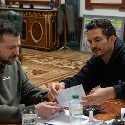 Ορλάντο Μπλουμ και Βολοντίμιρ Ζελένσκι