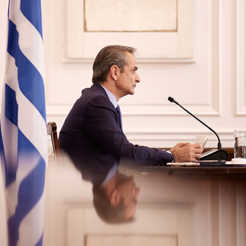 Ο πρωθυπουργός Κυριάκος Μητσοτάκης