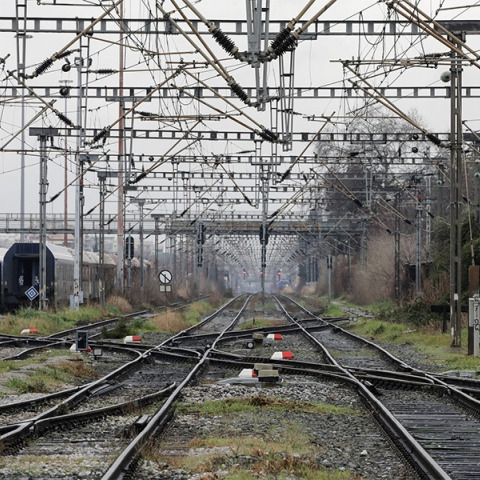 Γραμμές του τρένου στη Θεσσαλονίκη
