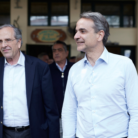 Κυριάκος Μητσοτάκης και Αντώνης Σαμαράς