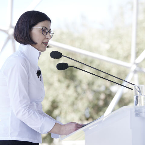 Η Ειρήνη Αγαπηδάκη  είναι η επικεφαλής του ψηφοδελτίου Επικρατείας της ΝΔ