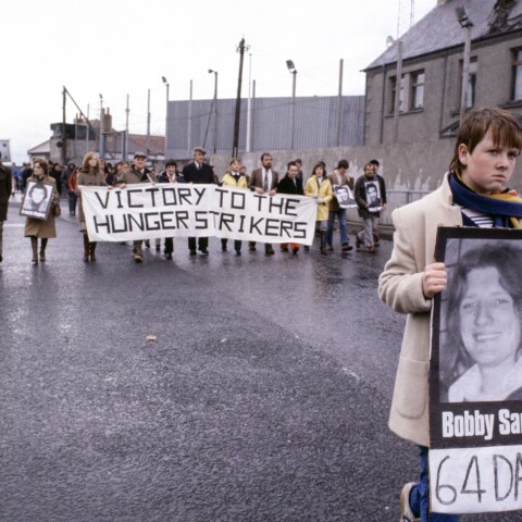 Ο θάνατος του απεργού πείνας Μπόμπι Σαντς προκάλεσε αντιδράσεις και διαδηλώσεις @Jacob SUTTON/Gamma-Rapho via Getty Images