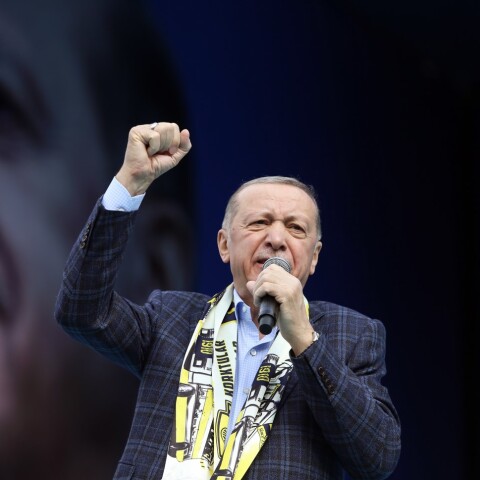 Προεκλογική ομιλία του Ταγίπ Ερντογάν @NECATI SAVAS/ EPA