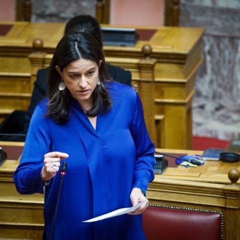 Η υπουργός Εσωτερικών, Νίκη Κεραμέως