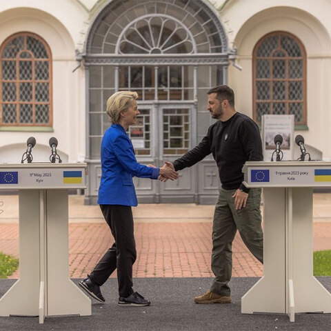 Βολοντίμιρ Ζελένσκι και Φον ντερ Λάιεν