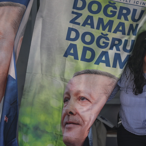 Στιγμιότυπο από τις εκλογές στην Τουρκία