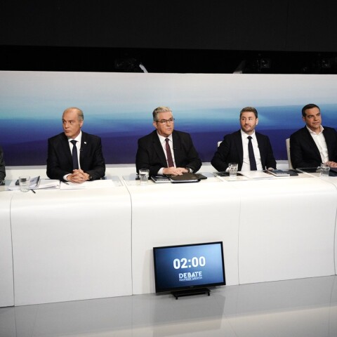 Debate πολιτικών αρχηγών στο Ραδιομέγαρο της ΕΡΤ @Menelaos Myrillas / SOOC