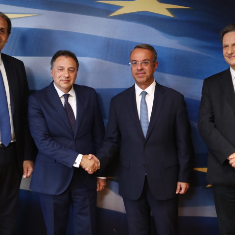 Τελετής παράδοσης-παραλαβής στο υπουργείο Οικονομικών