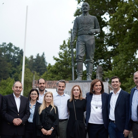 Μητσοτάκης από Θέρισο Χανίων: Από εδώ ξεκίνησε την επανάσταση ο Βενιζέλος κι άφησε το στίγμα του στην Κρήτη και στην Ελλάδα