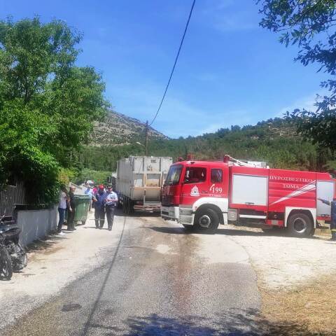 Τροχαίο δυστύχημα με απορριμματοφόρο στην Καβάλα