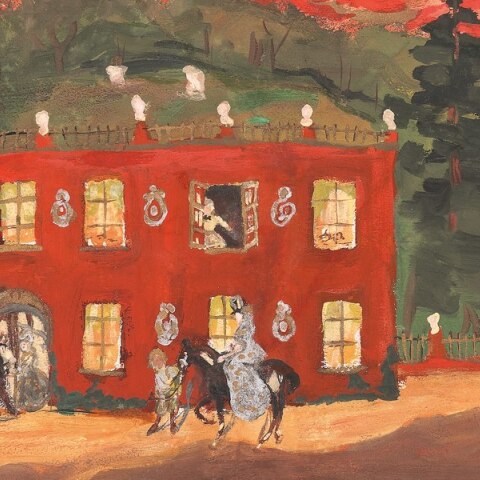 Μιχαήλ Λαριόνοφ, Χωρίς τίτλο, 1900  γκουάς και μπρουντζόχρωμα σε χαρτί, 25.7 x 34.1εκ.  ©MOMus-Μουσείο Μοντέρνας Τέχνης-Συλλογή Κωστάκη