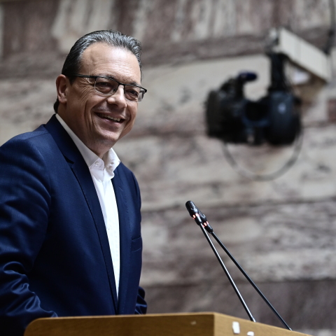 Ο Σωκράτης Φάμελλος στη συνεδρίαση της Κ.Ο. του ΣΥΡΙΖΑ