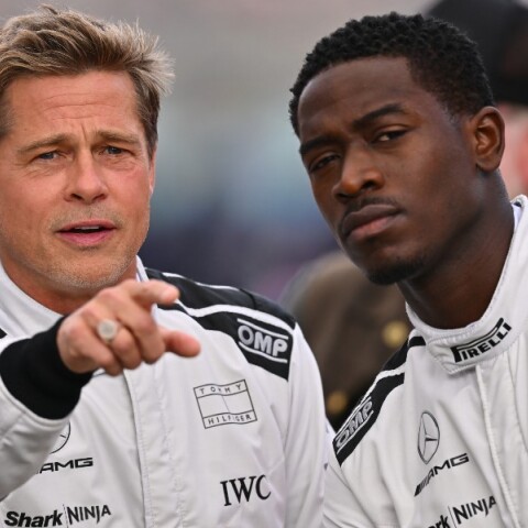 Ο Μπραντ Πιτ στα γυρίσματα της νέας του ταινίας στο Silverstone