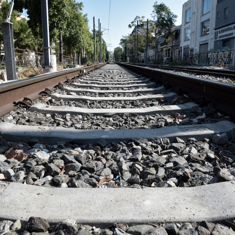 Γραμμές του τρένου στην Αθήνα