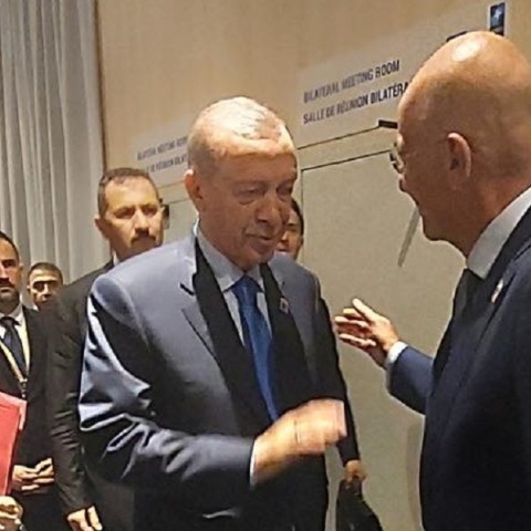 ΝΑΤΟ: Συνάντηση Δένδια - Ερντογάν στο Βίλνιους