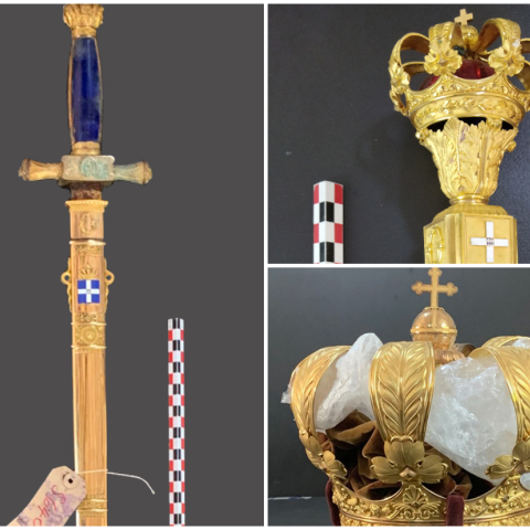 Το ξίφος, το σκήπτρο και το στέμμα του βασιλιά Όθωνα