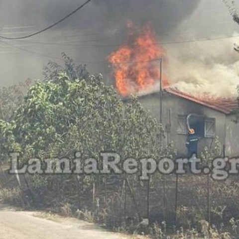 Φωτιά τώρα στη Λαμία: Εκκενώνεται το βόρειο τμήμα