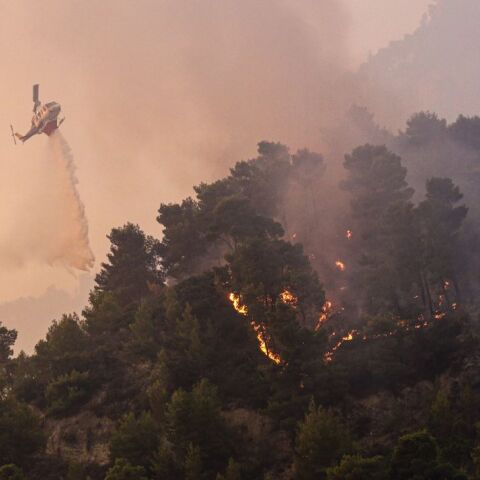 Σκληρή μάχη με τις φλόγες υπό δυσμενέστατες καιρικές συνθήκες © Menelaos Michalatos / SOOC