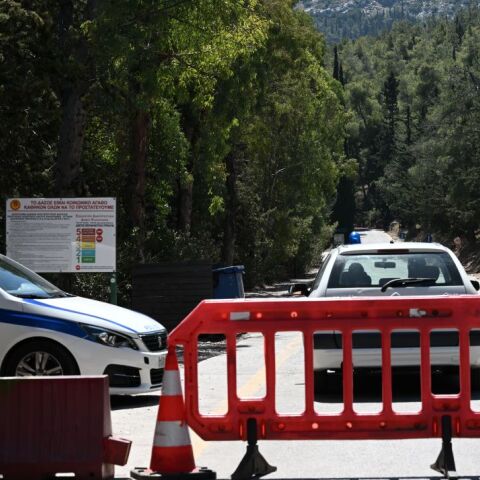 Αστυνομικό μπλόκο στον Υμηττό
