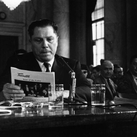 Ο αρχισυνδικαλιστής των φορτηγατζήδων, Jimmy Hoffa © Keystone/Getty Images