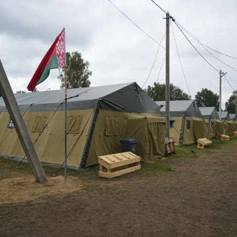 To στρατόπεδο που παραχώρησε ο Λουκασένκο για να φιλοξενήσει τη Wagner © EPA