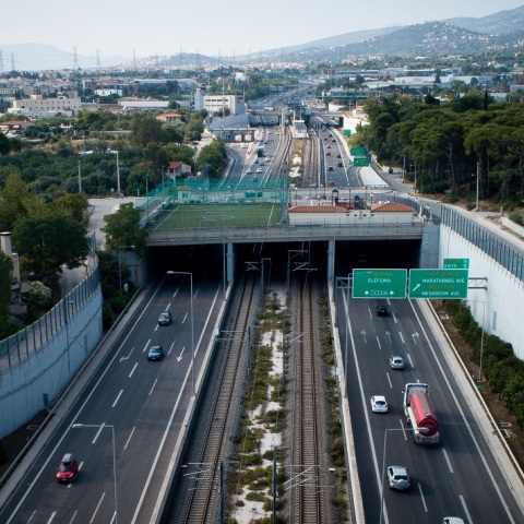 Η Αττική Οδός από ψηλά