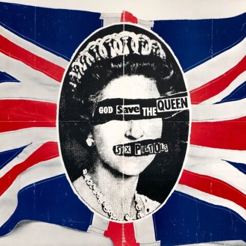 To artwork για το «God Save The Queen», ίσως το πιο διάσημο έργο του Jamie Reid