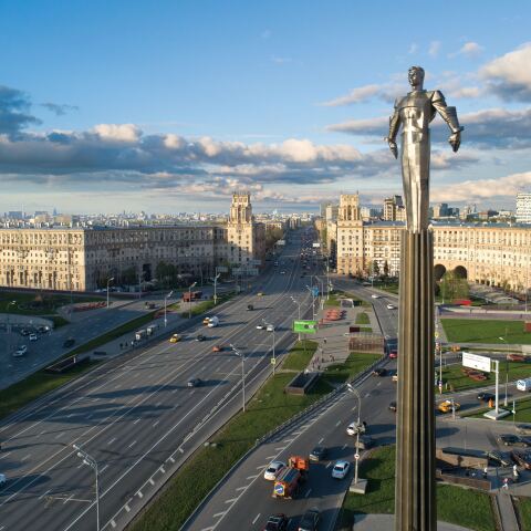 Η πλατεία Γκαγκάριν στη Μόσχα