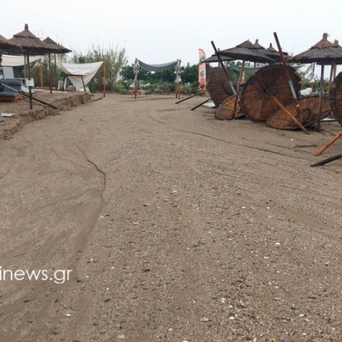 Μπουρίνι στη Χαλκιδική