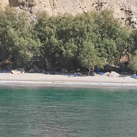 Η παραλία «Γλυκά Νερά» στα Σφακιά