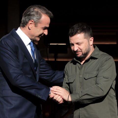 Το μήνυμα Ζελένσκι για την επίσκεψή του στην Ελλάδα © ΓΙΑΝΝΗΣ ΠΑΝΑΓΟΠΟΥΛΟΣ / EUROKINISSΙ