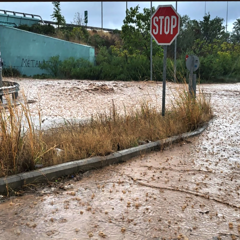 Πλημμυρικά φαινόμενα στον Δομοκό