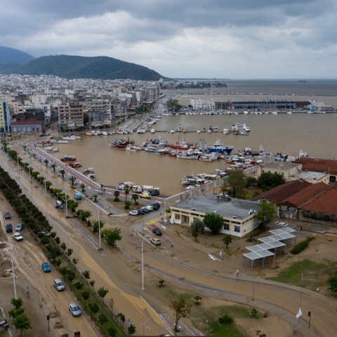 Κακοκαιρία Daniel: Ο Βόλος από ψηλά σε βίντεο από drone